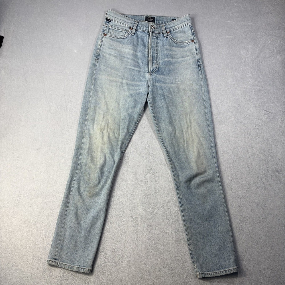 Citizen Of Humanity Olivia Crop High Rise Slim Jeans women's Size 25 button fly.